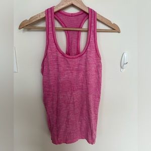 Lululemon hot pink swiftly tech racerback tank top. Size Small.